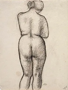 Kvindelig model, set fra ryggen by Aristide Maillol
