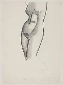 Kvindelig model, torso by Vilhelm Lundstrøm