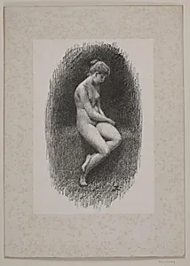Kvindelig modelstudie by Christian Clausen