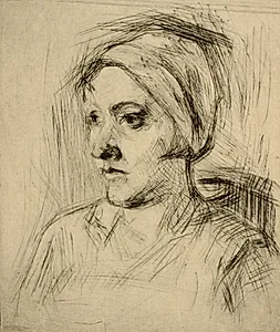 Kvindeportræt by Henry Nielsen