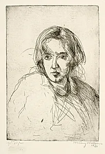 Kvindeportræt by Henry Nielsen