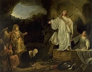 Kvinderne ved Kristi grav by Ferdinand Bol