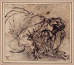 Kvindestudie by Salvator Rosa