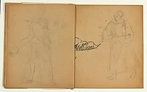 Kvindestudie til "Kristus velsigner børnene" (1937-38) by Niels Larsen Stevns