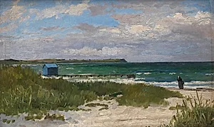 Kystlandskab. Hornbæk by Carl Locher