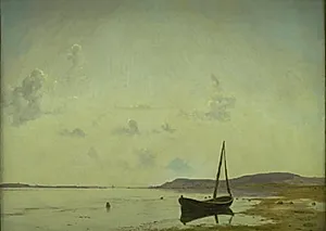 Kystparti ved Frederikssund. Studie by Vilhelm Kyhn
