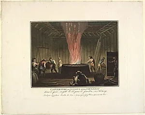 L'Auverture du dessus d'un fourneau by Georg Haas