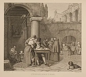 L'écrivain public à Rome