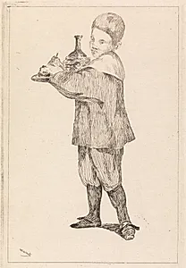 L'Enfant portant un plateau by Édouard Manet
