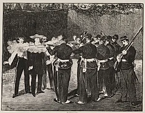 L´Exécution de Maximilien by Édouard Manet