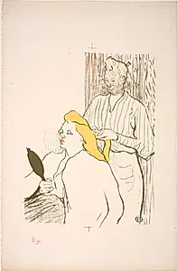 La Coiffure. Programme du Théâtre Libre by Henri de Toulouse-Lautrec