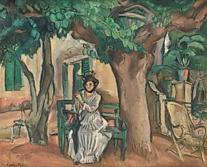 La dame sur la terrasse