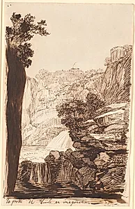 La grotte de Tivoli en imagination by Jens Juel