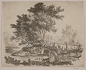 La machine hydraulique by Charles-Francois Daubigny