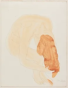 "La seconde a une abondante chevelure qui brille et se déroule en longues guirlandes desoie." by Auguste Rodin