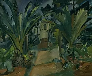 La terrasse aux plantes vertes