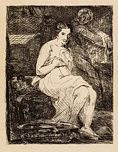 La toilette by Édouard Manet