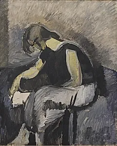Læsende dame