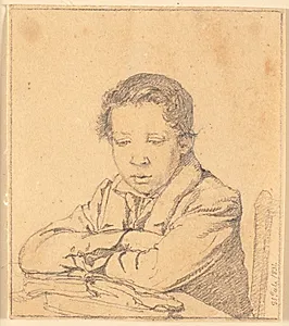 Læsende dreng (Fritz Feilberg) by Christen Købke