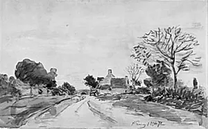 Landevej. Saint-Parize-le-Châtel by Johan Barthold Jongkind