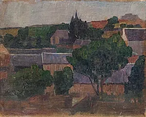 Landsby i Bretagne by G.F. Clement