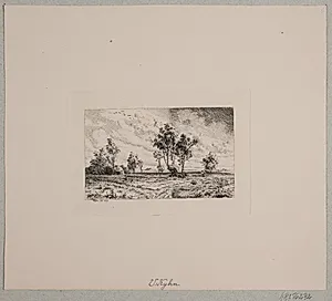 Landskab i uroligt vejr by Vilhelm Kyhn