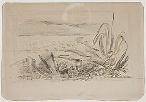 Landskab med agave. Sydfrankrig by Vilhelm Lundstrøm