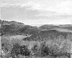 Landskab med bakker by Lorenz Frølich