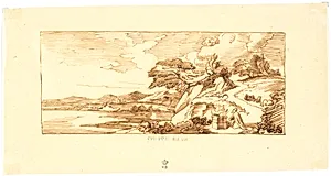 Landskab med bibelsk motiv by Martinus Rørbye