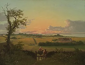 Landskab med stente, Møn