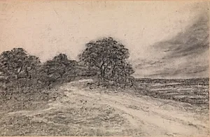 Landskab med træer by Georges Michel