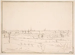 Landskab med udsigt over Bordeaux