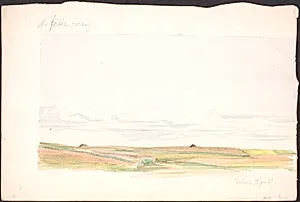 Landskab, Skallerup by Agnes Slott-Møller