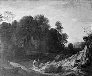 Landskab by Cornelis Huysmans