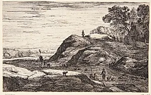 Landskab uden for Haarlem by Roelant Roghman