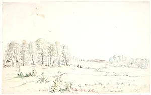 Landskab ved Aminderød by Dankvart Dreyer