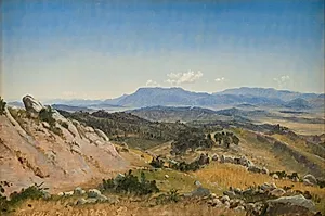 Landskab ved Civitella by P.C. Skovgaard