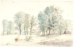 Landskab ved Fredensborg by Dankvart Dreyer