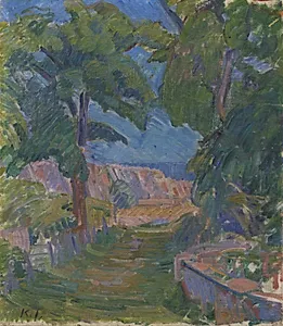 Landskab ved "Mindet", Christiansø by Isakson, Karl
