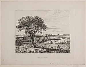 Landskab ved Roskilde Landevej by Vilhelm Kyhn