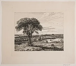 Landskab ved Roskilde Landevej by Vilhelm Kyhn
