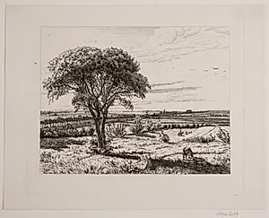 Landskab ved Roskilde Landevej by Vilhelm Kyhn