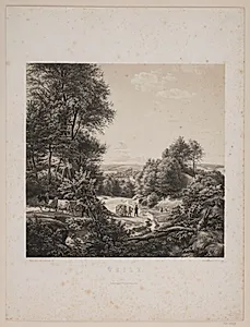 Landskab ved Vejle by Julius Hellesen