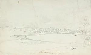 Landskab ved Vissing med Langø by Dankvart Dreyer
