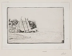 Landskabet med Høstakken by Carl Bloch