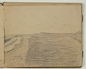 Landskabsskitse by Niels Larsen Stevns