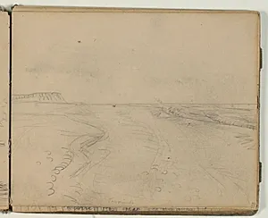 Landskabsskitse by Niels Larsen Stevns