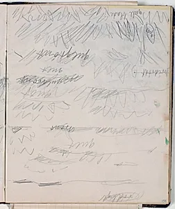 Landskabsstudie. Farveangivelser by Niels Larsen Stevns