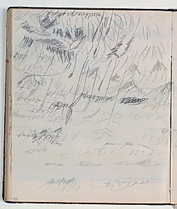 Landskabsstudie. Farveangivelser by Niels Larsen Stevns