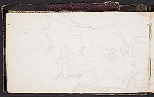 Landskabsstudie med klipper by L.A. Schou